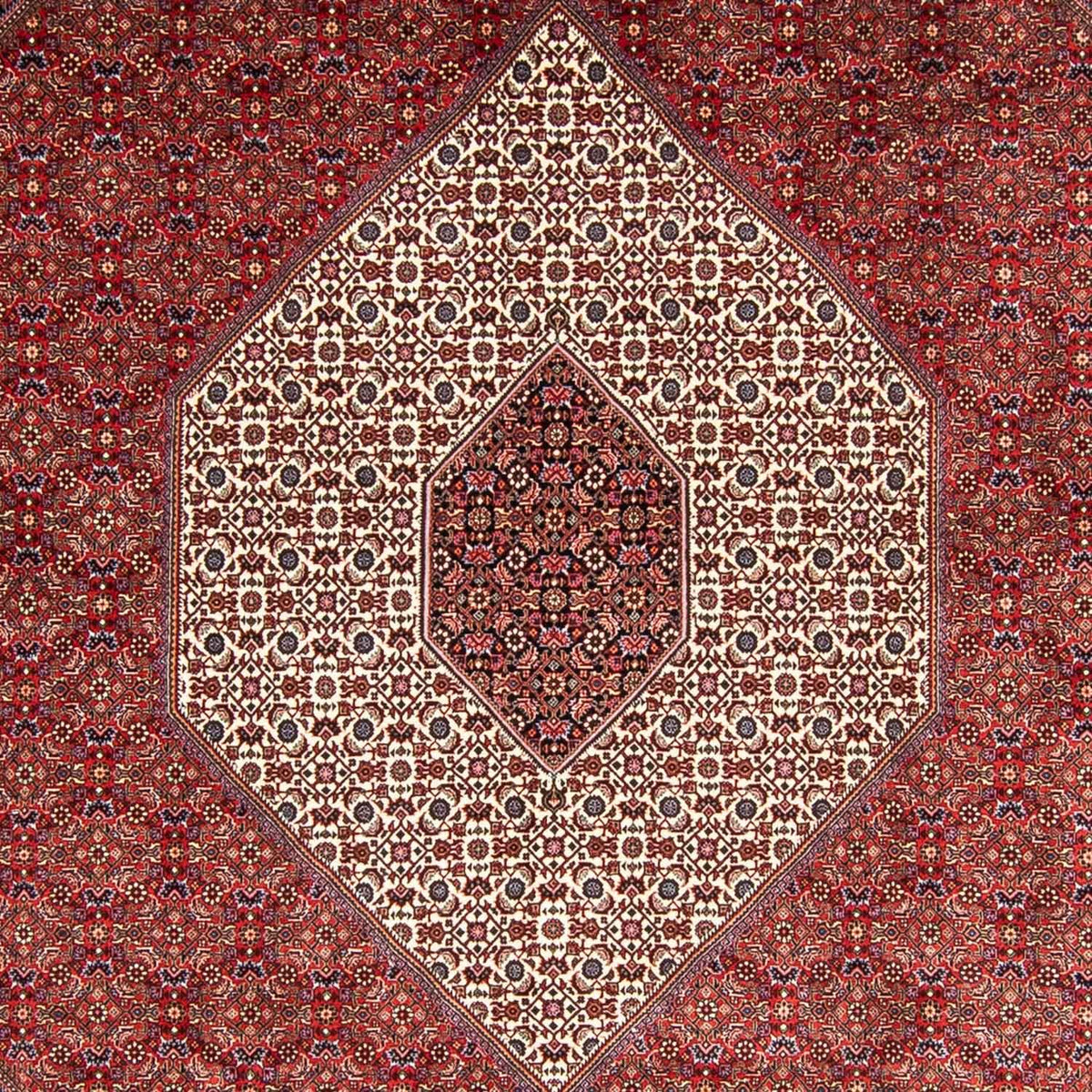 Perzisch tapijt - Bijar - 348 x 252 cm - donkerrood