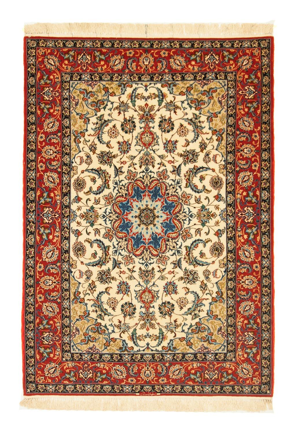 Perzisch tapijt - Isfahan - Premium - 164 x 116 cm - beige