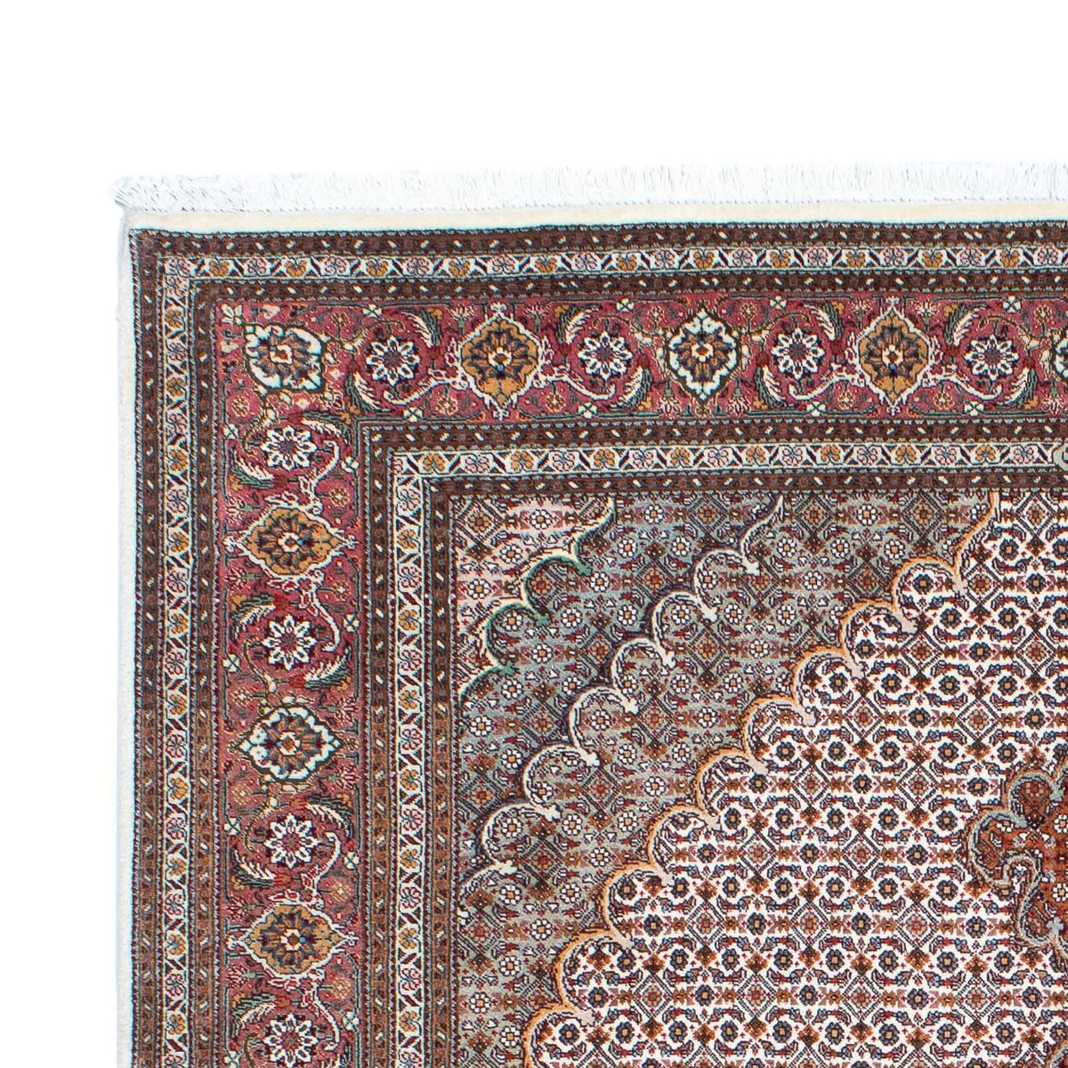 Perzisch tapijt - Tabriz - Royal - 208 x 153 cm - lichtbruin