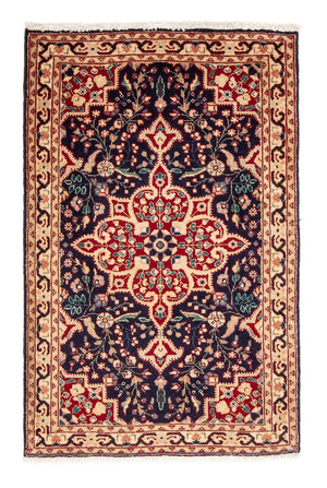 Perzisch tapijt - Tabriz - 132 x 85 cm - donkerblauw