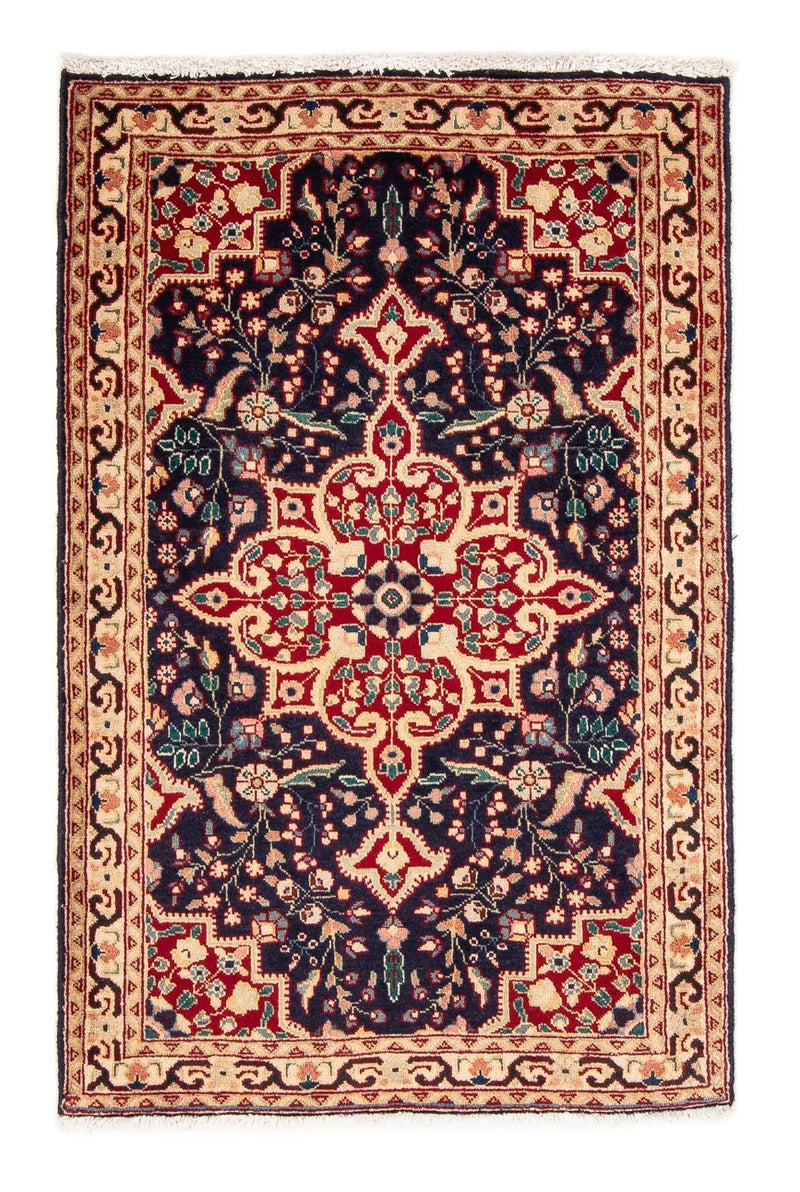 Perzisch tapijt - Tabriz - 132 x 85 cm - donkerblauw
