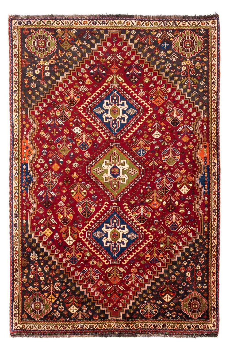 Perzisch Tapijt - Nomadisch - 257 x 173 cm - donkerrood