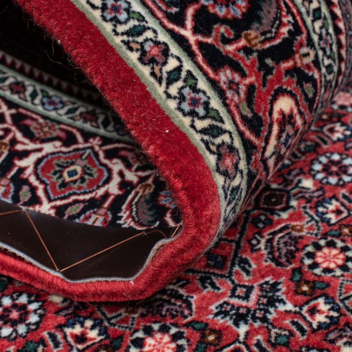 Loper Perzisch tapijt - Bijar - 201 x 100 cm - donkerrood