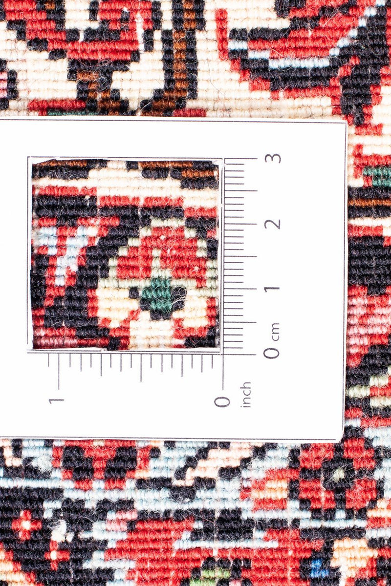 Perzisch tapijt - Bijar rond  - 150 x 150 cm - donkerrood