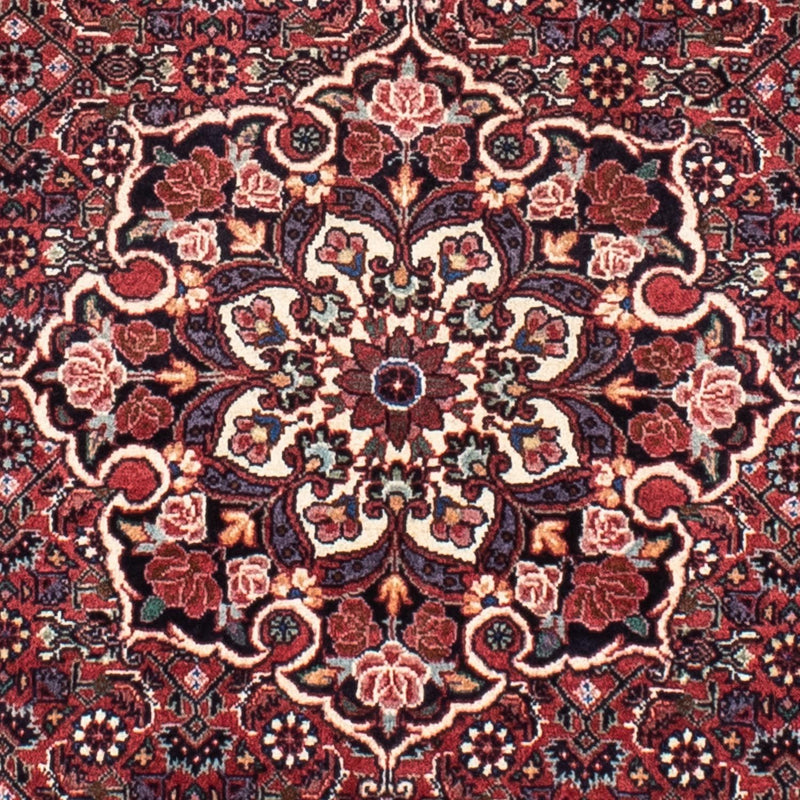 Perzisch tapijt - Bijar rond  - 100 x 100 cm - donkerrood