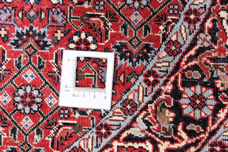 Perzisch tapijt - Bijar rond  - 100 x 100 cm - donkerrood