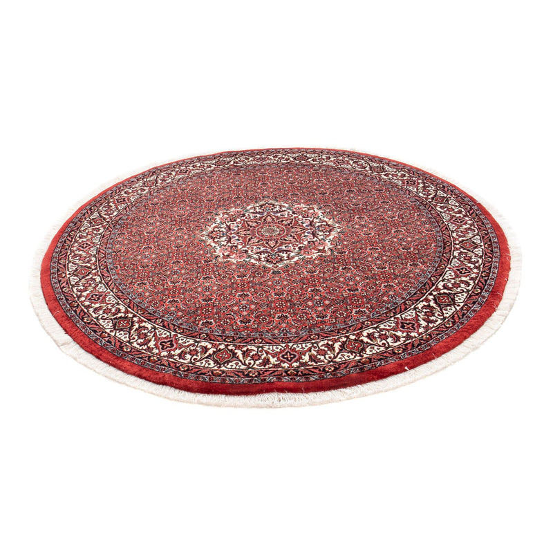 Perzisch tapijt - Bijar rond  - 150 x 150 cm - donkerrood