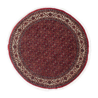 Perzisch tapijt - Bijar rond  - 150 x 150 cm - donkerrood