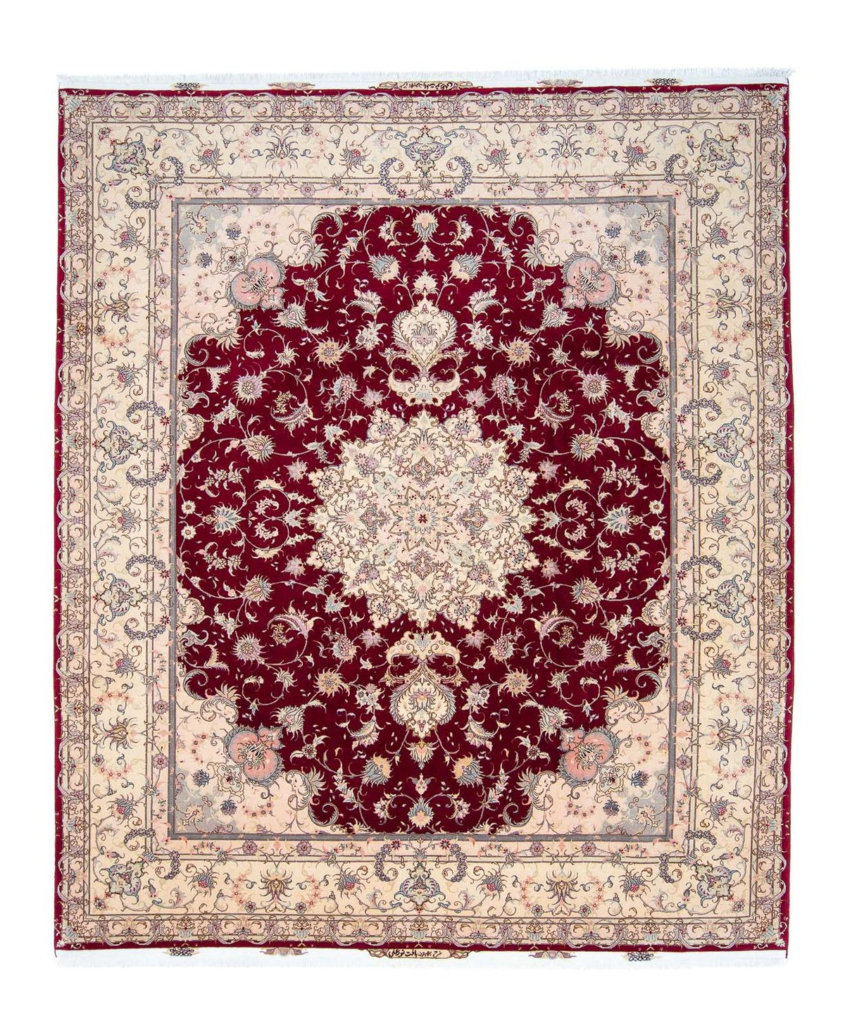 Perzisch tapijt - Tabriz - Royal - 293 x 248 cm - donkerrood