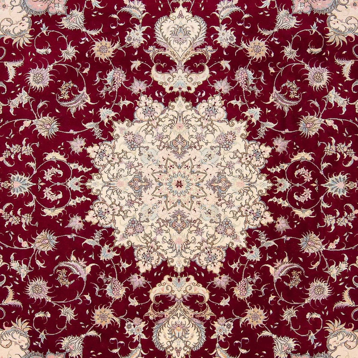 Perzisch tapijt - Tabriz - Royal - 293 x 248 cm - donkerrood
