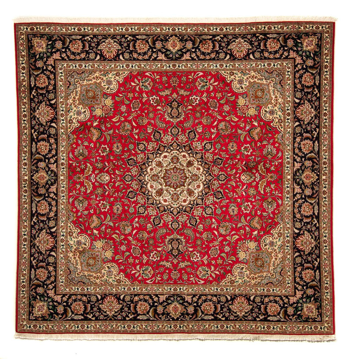Perzisch tapijt - Tabriz - Royal vierkant  - 251 x 251 cm - rood