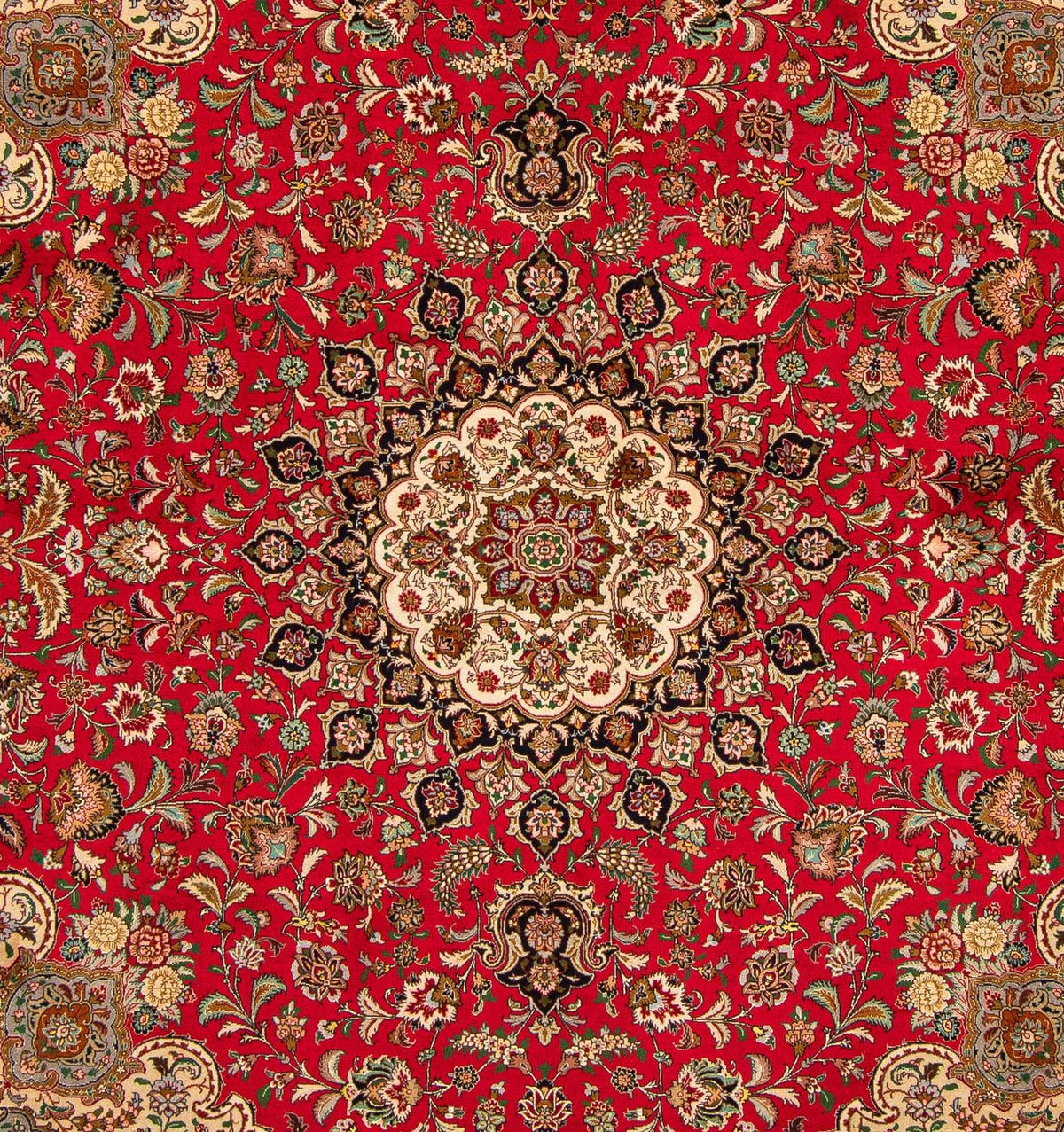 Perzisch tapijt - Tabriz - Royal vierkant  - 251 x 251 cm - rood