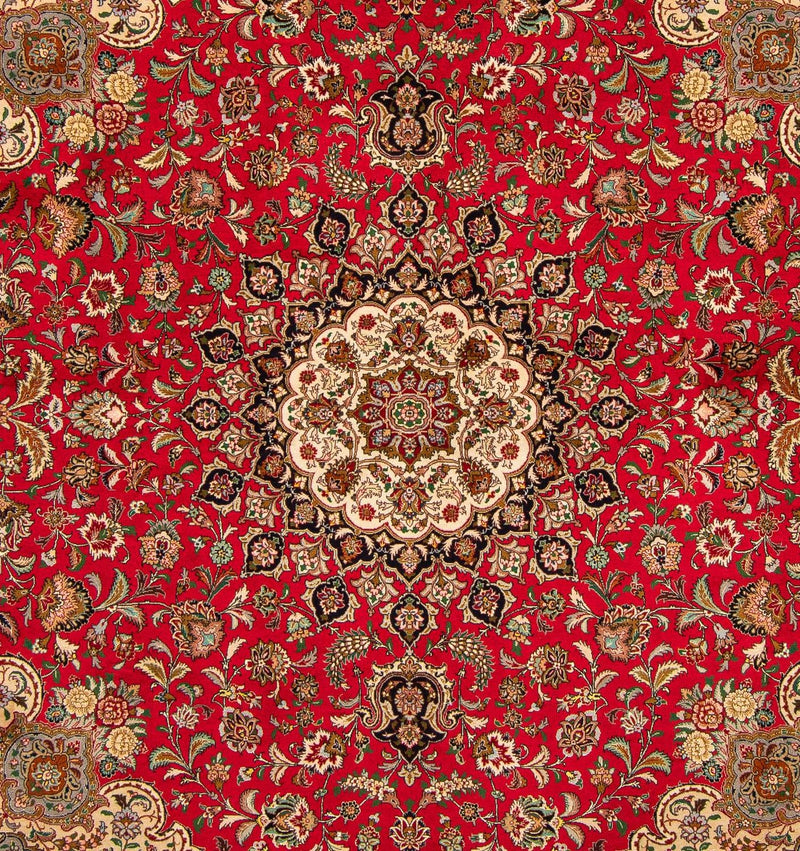 Perzisch tapijt - Tabriz - Royal vierkant  - 251 x 251 cm - rood