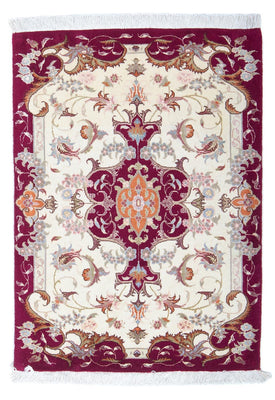 Perzisch tapijt - Tabriz - Royal - 89 x 64 cm - beige