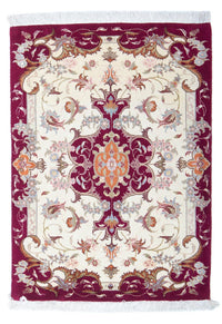 Perzisch tapijt - Tabriz - Royal - 89 x 64 cm - beige