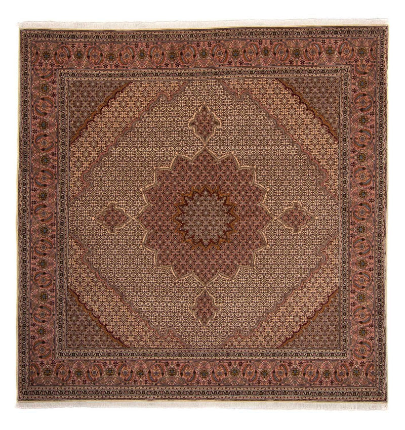 Perzisch tapijt - Tabriz - Royal - 260 x 248 cm - bruin