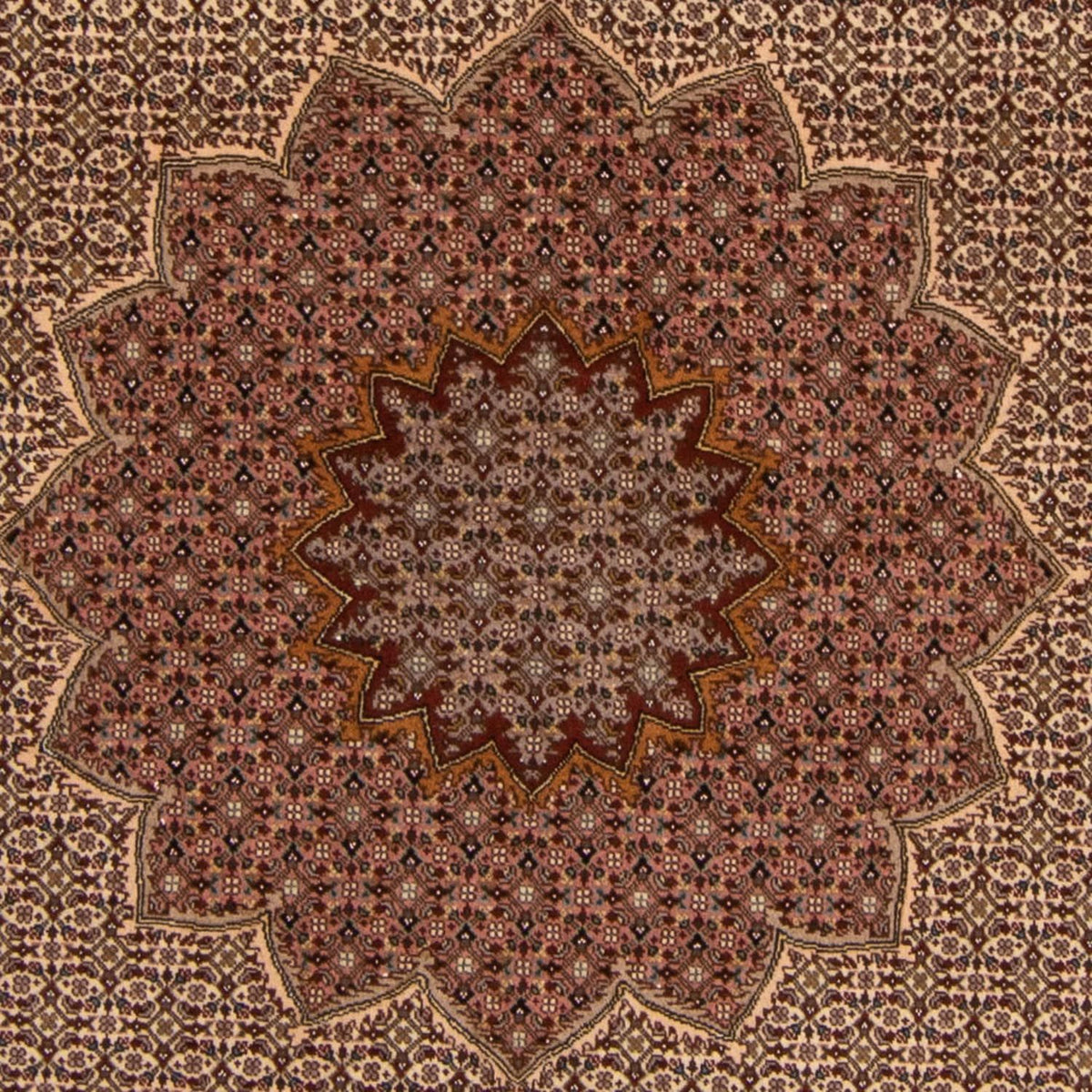 Perzisch tapijt - Tabriz - Royal - 260 x 248 cm - bruin