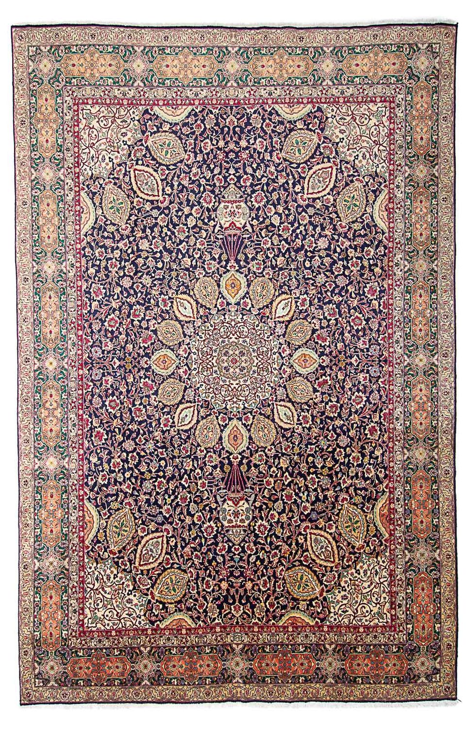 Perzisch tapijt - Tabriz - Royal - 436 x 292 cm - donkerblauw