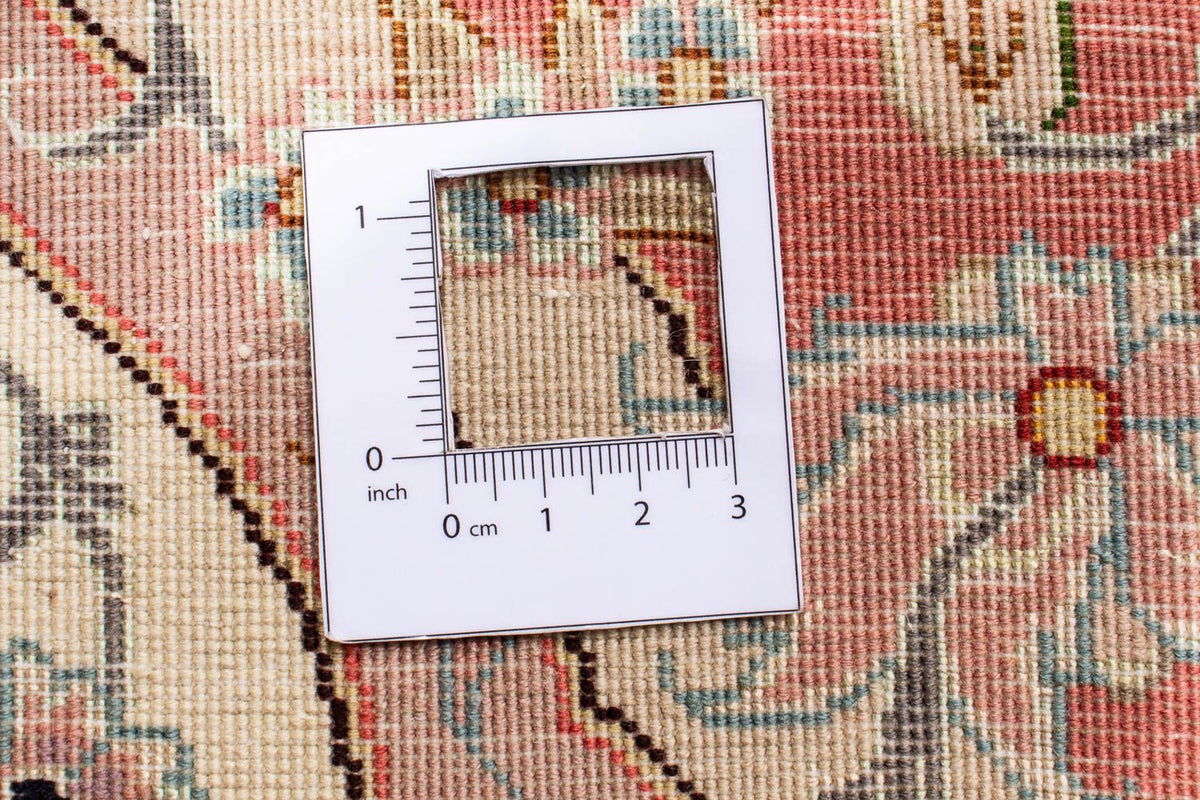 Perzisch tapijt - Tabriz - Royal rond  - 150 x 150 cm - beige