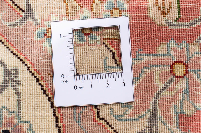 Perzisch tapijt - Tabriz - Royal rond  - 150 x 150 cm - beige