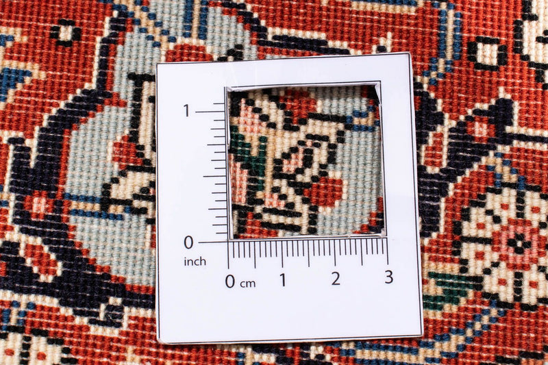 Perzisch tapijt - Tabriz - Royal rond  - 150 x 150 cm - lichtbruin