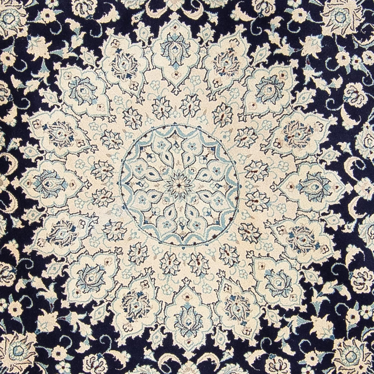 Perzisch tapijt - Nain - 352 x 248 cm - donkerblauw