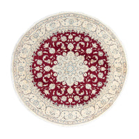 Perzisch tapijt - Nain rond  - 246 x 246 cm - donkerrood