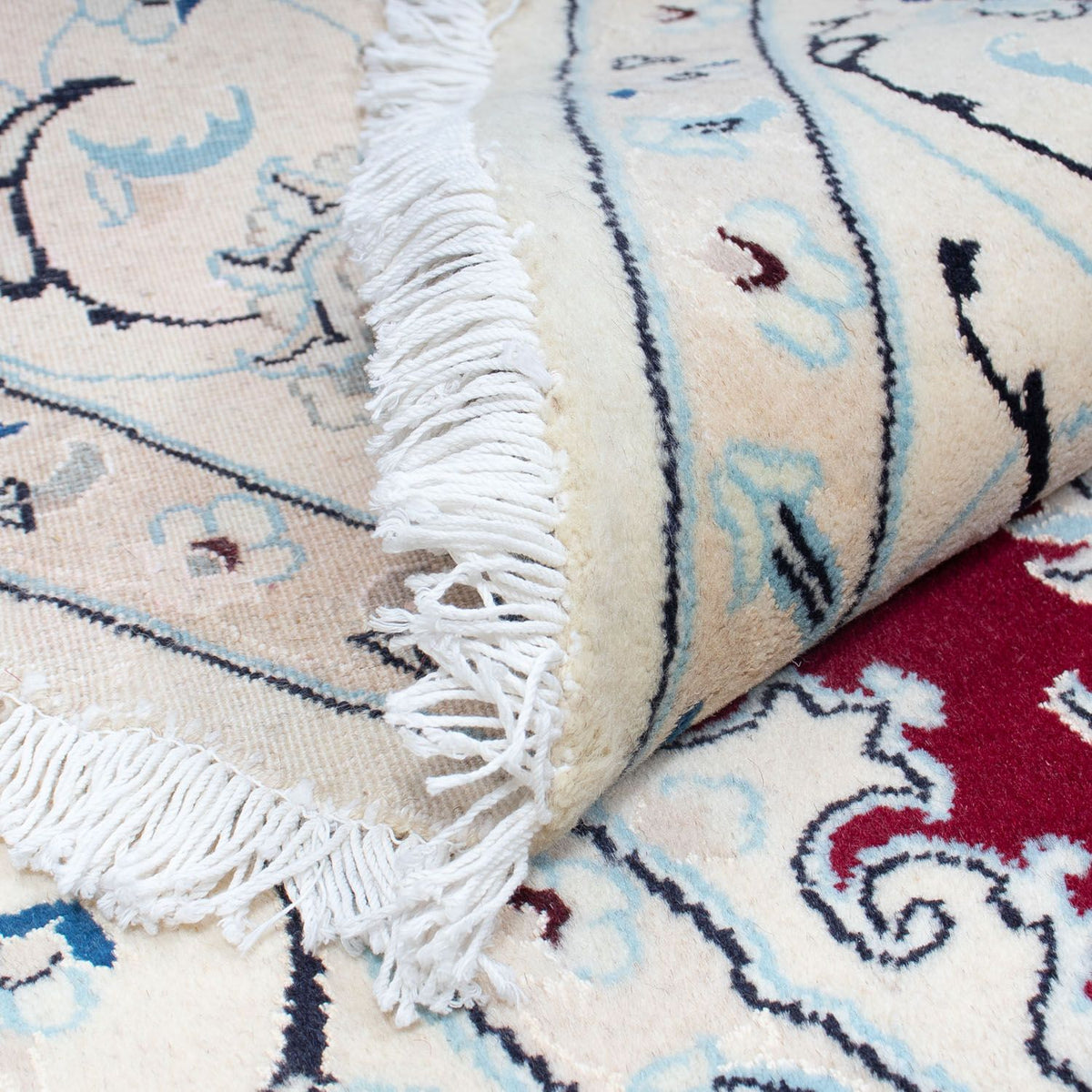 Perzisch tapijt - Nain rond  - 246 x 246 cm - donkerrood