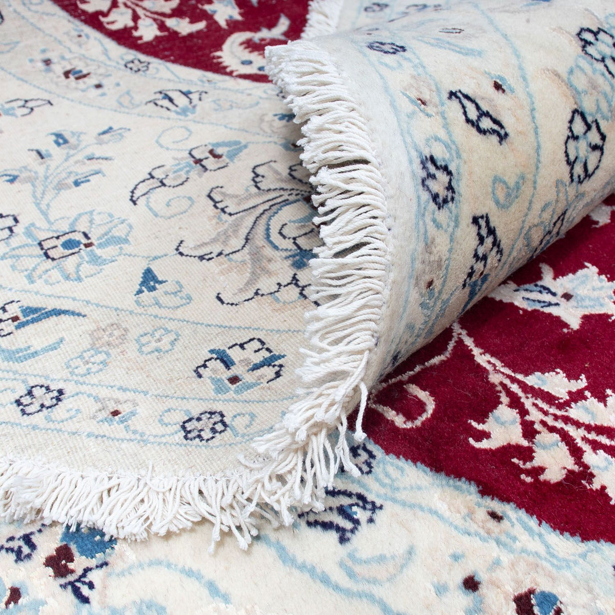 Perzisch tapijt - Nain rond  - 302 x 302 cm - donkerrood