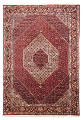 Perzisch tapijt - Bijar - 358 x 253 cm - donkerrood