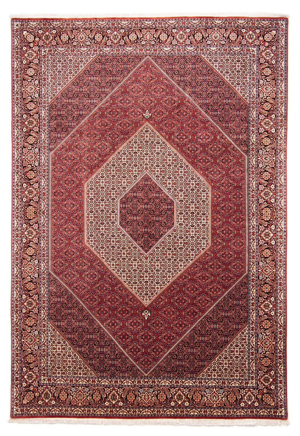 Perzisch tapijt - Bijar - 358 x 253 cm - donkerrood