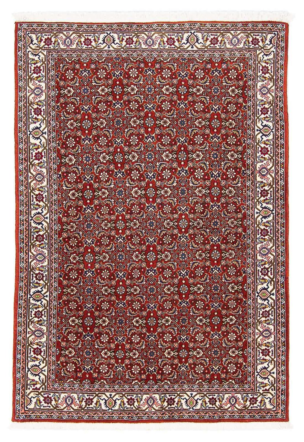 Perzisch tapijt - Bijar - 160 x 108 cm - donkerrood