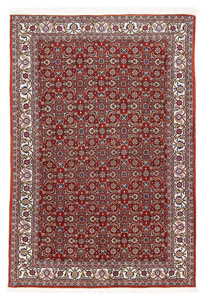 Perzisch tapijt - Bijar - 160 x 108 cm - donkerrood