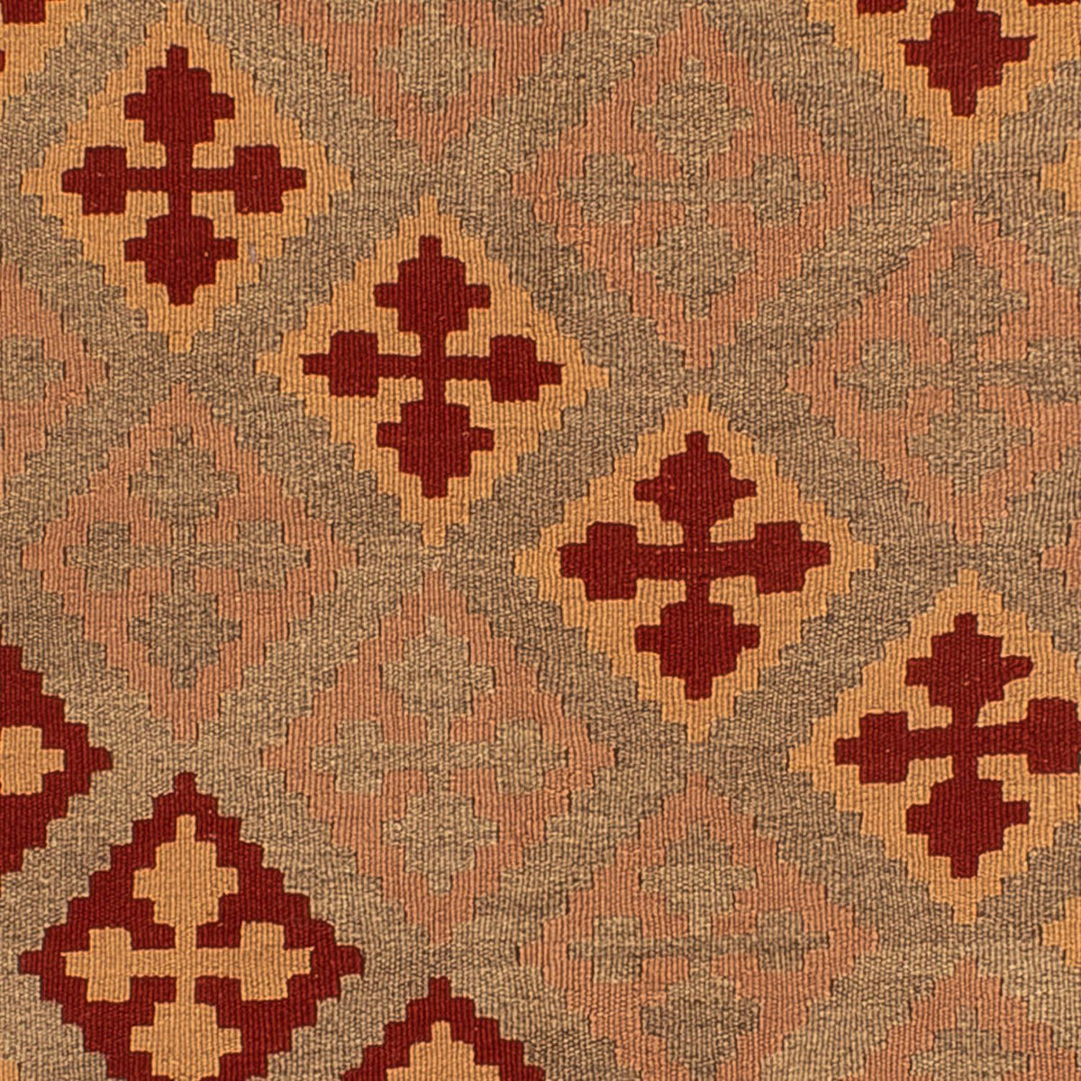 Kelim tapijt - Oosters vierkant  - 165 x 161 cm - donkerrood