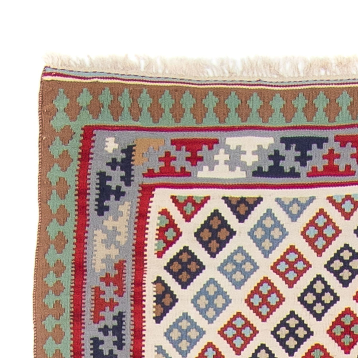 Loper Kelim tapijt - Oosters - 385 x 96 cm - veelkleurig