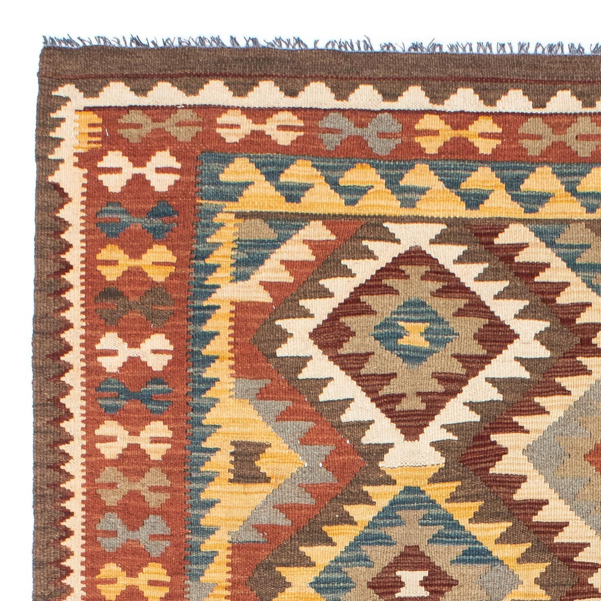 Kelim tapijt - Oosters - 210 x 150 cm - lichtbruin