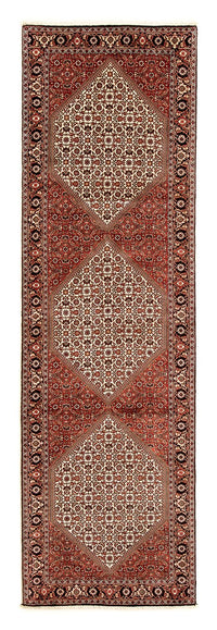 Loper Perzisch tapijt - Bijar - 304 x 83 cm - veelkleurig