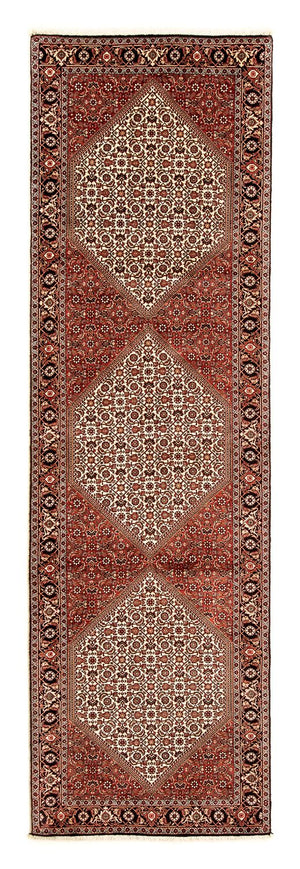 Loper Perzisch tapijt - Bijar - 304 x 83 cm - veelkleurig