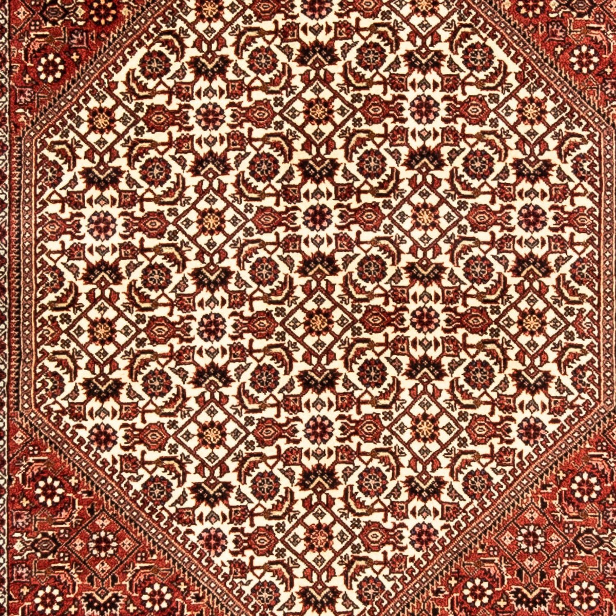 Loper Perzisch tapijt - Bijar - 304 x 83 cm - veelkleurig