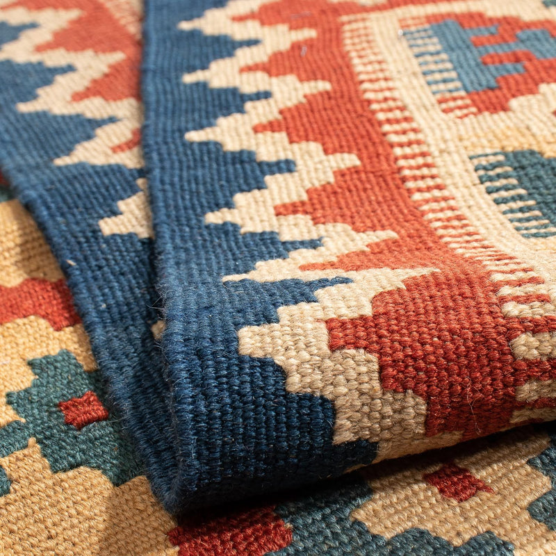 Kelim tapijt - Oosters - 196 x 155 cm - donkerrood