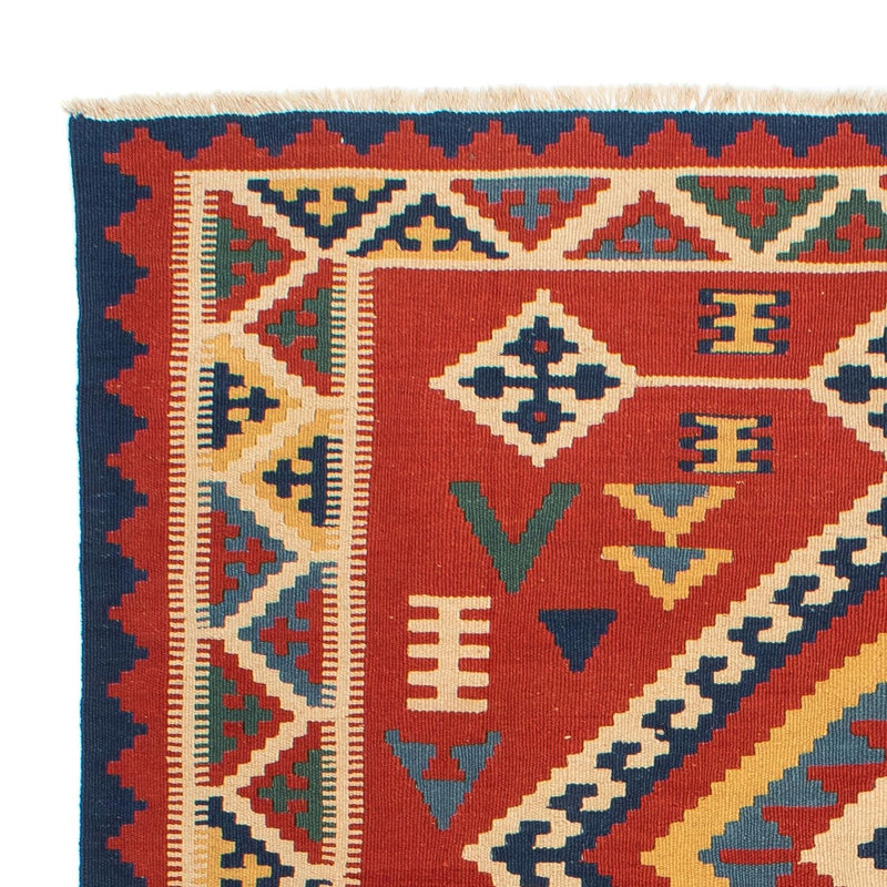 Kelim tapijt - Oosters - 217 x 160 cm - donkerrood