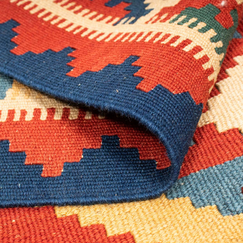 Kelim tapijt - Oosters - 217 x 160 cm - donkerrood