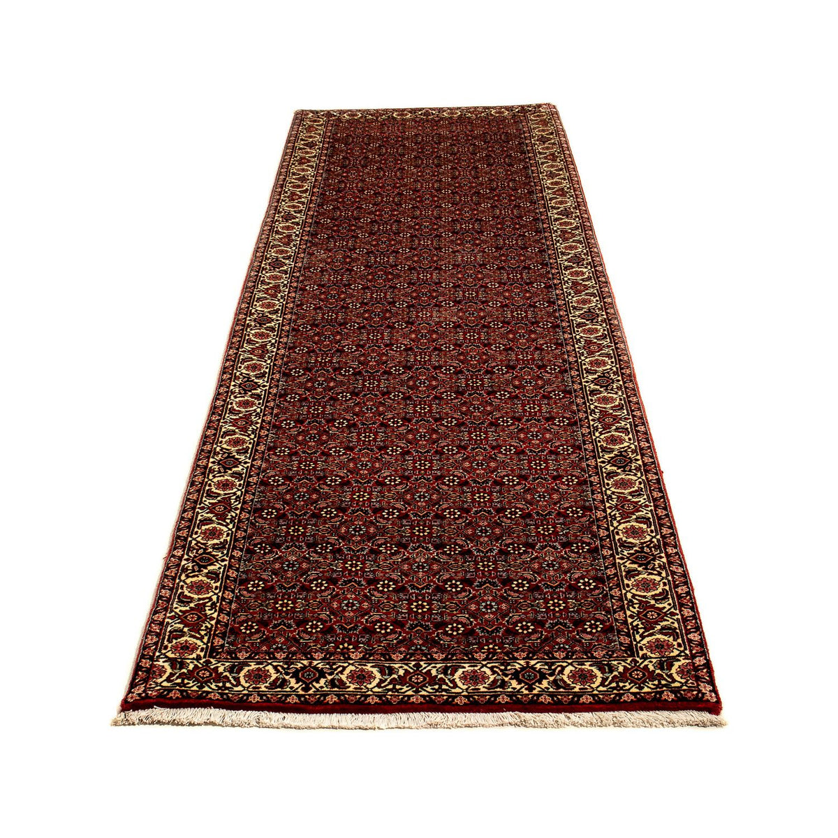 Loper Perzisch tapijt - Bijar - 298 x 82 cm - veelkleurig
