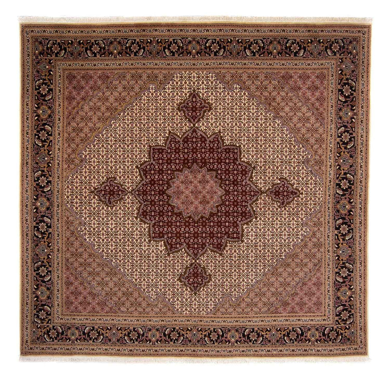 Perzisch tapijt - Tabriz - Royal - 250 x 249 cm - bruin