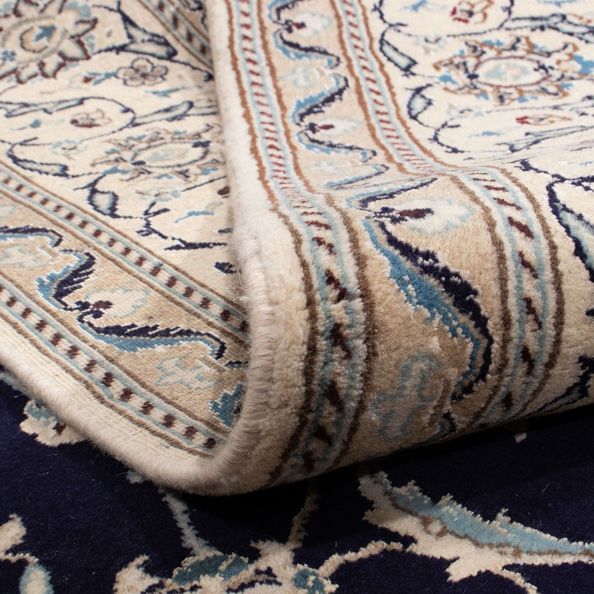 Perzisch tapijt - Nain - 338 x 245 cm - donkerblauw