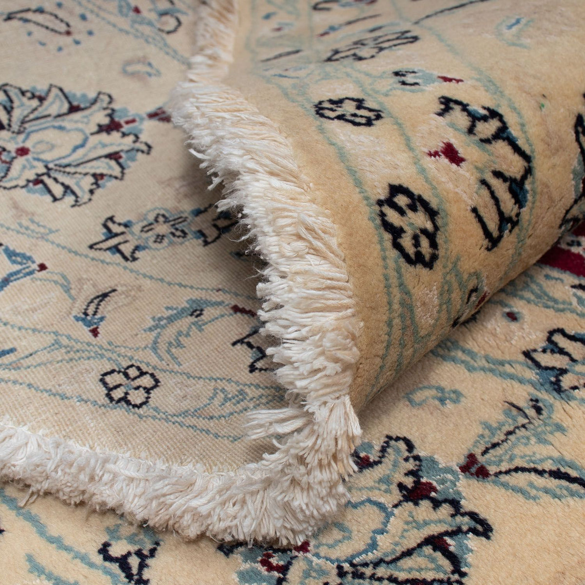 Perzisch tapijt - Nain rond  - 245 x 245 cm - donkerrood