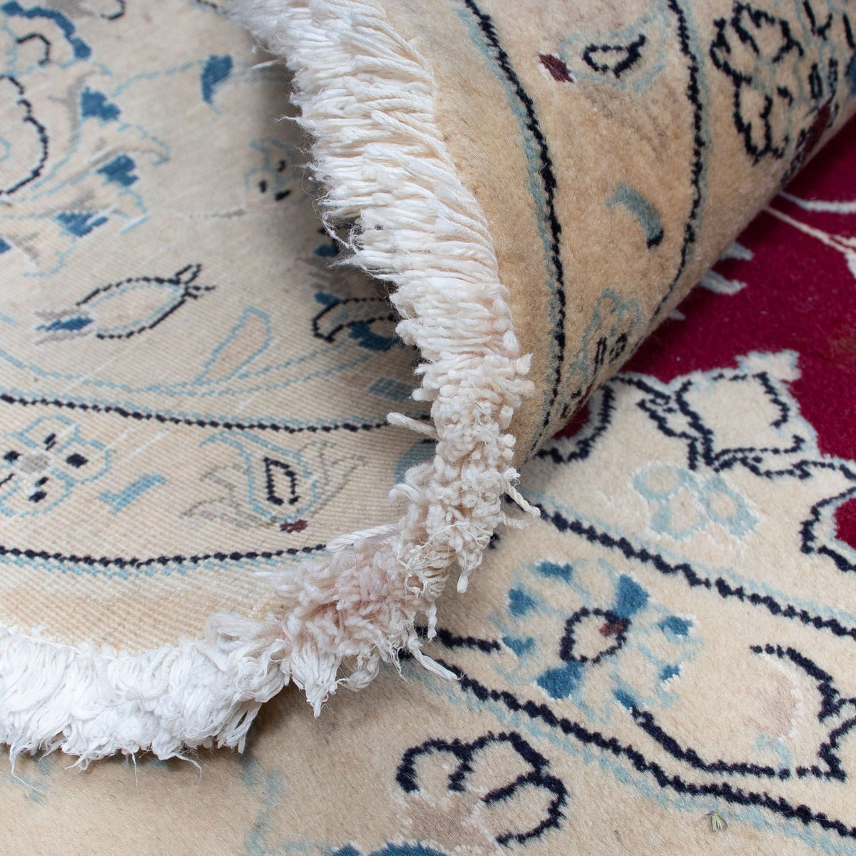 Perzisch tapijt - Nain rond  - 287 x 287 cm - donkerrood