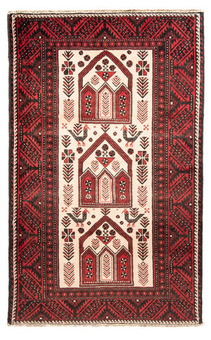 Baluch tapijt - 199 x 115 cm - rood