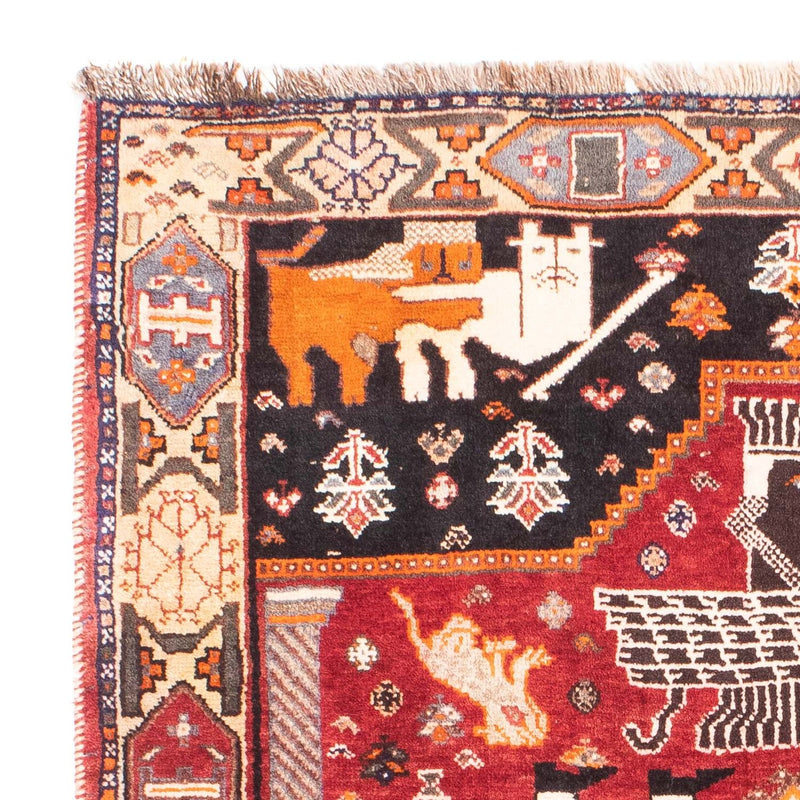 Perzisch Tapijt - Nomadisch - 155 x 111 cm - donkerrood