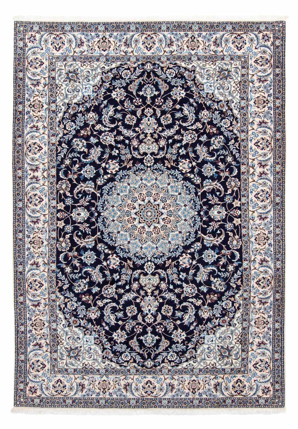 Perzisch tapijt - Nain - Koninklijk - 300 x 202 cm - donkerblauw